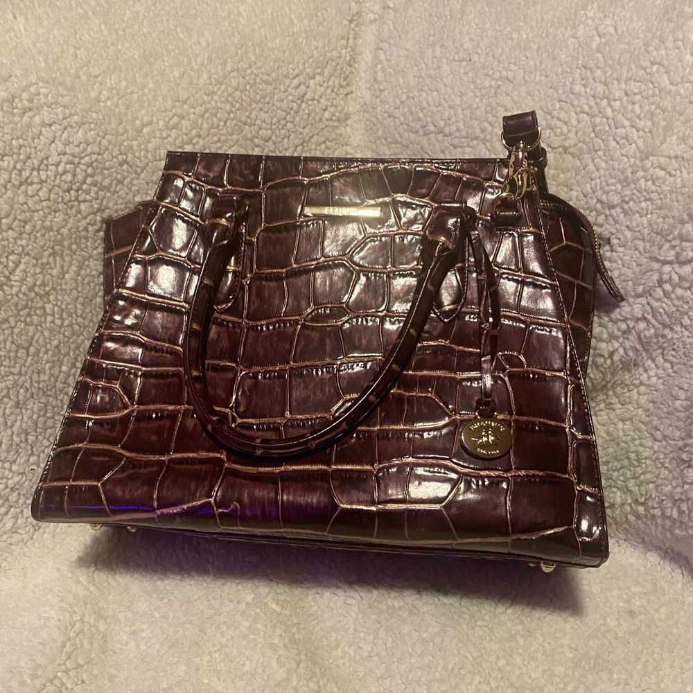 BRAHMIN PRISCILLA PLUM BAG